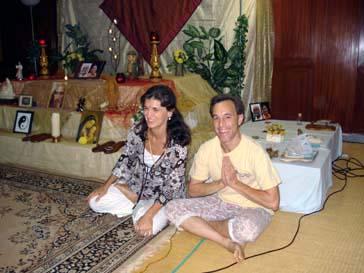 Brad & a fellow Teacher at Oneness Univeristy, India